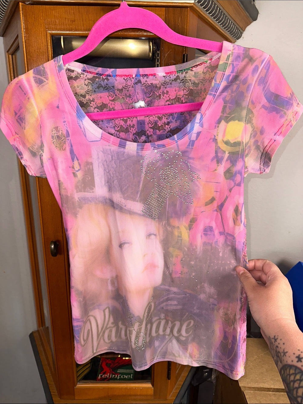 Women’s Pink  Graphic Short-Sleeve Top